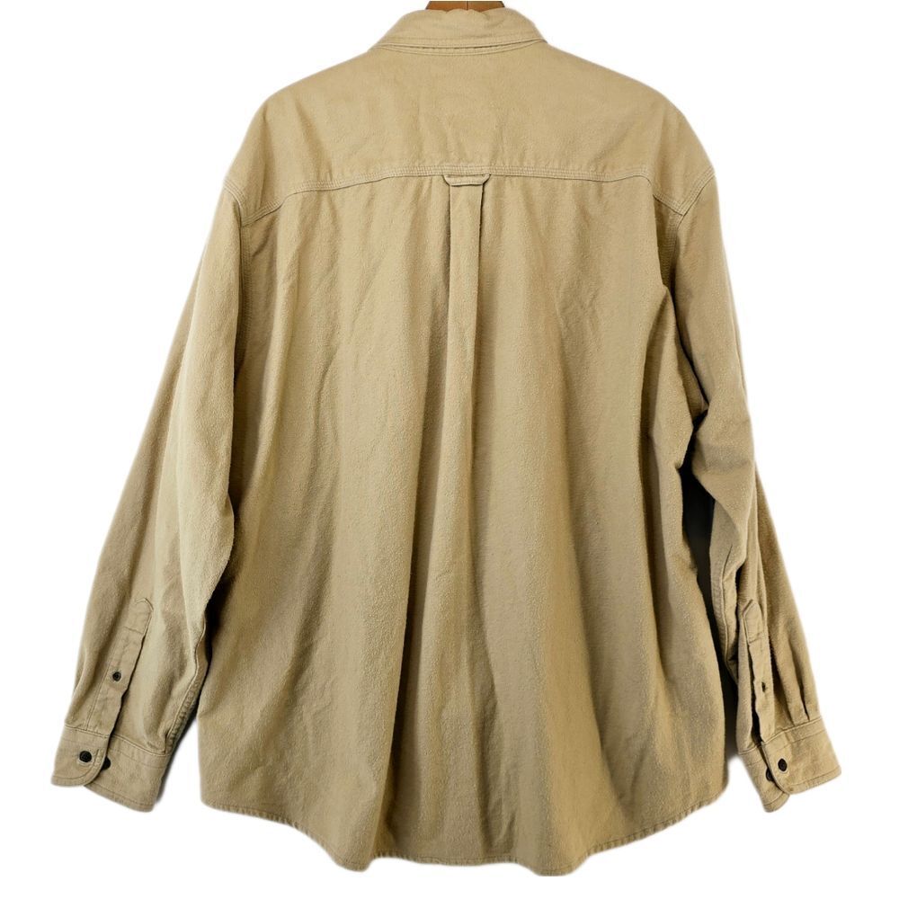 Woolrich Original Outdoor Gear Cotton Button Down Shirt Men's XLarge Khaki Beige - Picture 2 of 11